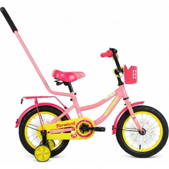 Велосипед FORWARD FUNKY 14 (2020) коралловый/фиолетовый