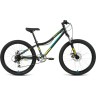 Велосипед FORWARD TITAN 24 2.0 D (2022) черный/желтый 94959 CHERNYII/JELTYII